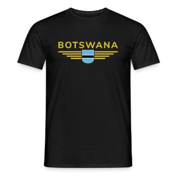 T-shirt Botswana pour les fans - T-shirt homme - noir - Devant - AI Model Male 178 light (178cm)