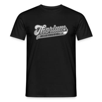 Thorium Revolution | Die Zukunft der Atomkraft - Männer T-Shirt - Schwarz - Vorne - AI Model Male 178 light (178cm)