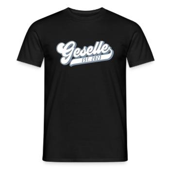 Stolzer Geselle - seit 2023 | Farben änderbar - Männer T-Shirt - Schwarz - Vorne - AI Model Male 178 light (178cm)