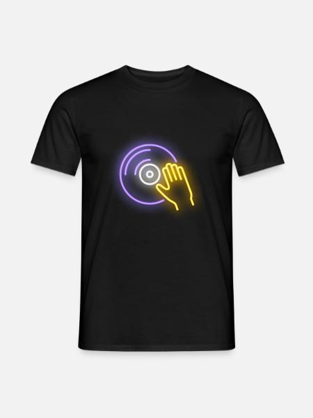 DJ - Männer T-Shirt - Schwarz