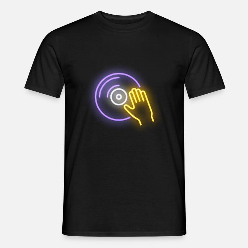 DJ - Männer T-Shirt - Schwarz