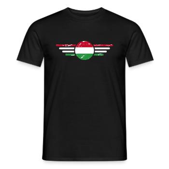 I Love Hungary, Elegance Style Design T-Shirt - Men's T-Shirt - black - Front - AI Model Male 178 light (178cm)