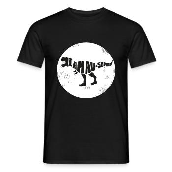 Dinosaur I'm Awesome Style. Earth. World - Men's T-Shirt - black - Front - AI Model Male 178 light (178cm)