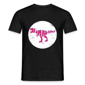 Dinosaurier. I am awesome style. Tiere. Urzeit - Männer T-Shirt - Schwarz - Vorne - AI Model Male 178 light (178cm)