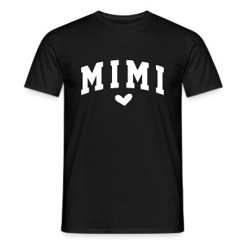 Mimi - Männer T-Shirt - Schwarz - Vorne - AI Model Male 178 light (178cm)