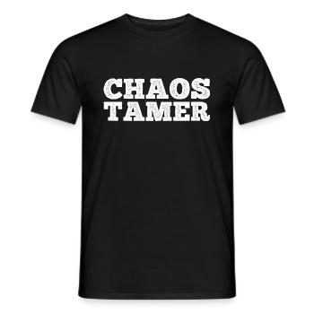 Chaos Tamer Kindergarten Teacher Babysitter - Men's T-Shirt - black - Front - AI Model Male 178 light (178cm)