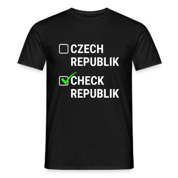 Reise nach Tschechien für Czech Republik Fans - Männer T-Shirt - Schwarz - Vorne - AI Model Male 178 light (178cm)