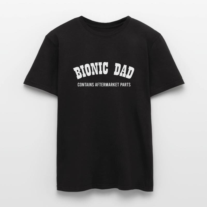 Bionic Dad Athletic Hip Knee Replacement Surgery Männer T-Shirt