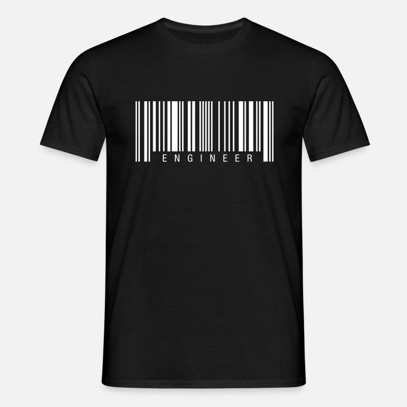 Engineer Barcode - T-shirt Homme - noir
