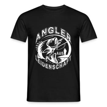 Angeln Anglerspruch lustiger Angler Spruch Fischer - Männer T-Shirt - Schwarz - Vorne - AI Model Male 178 light (178cm)