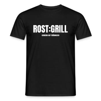 ROST :GRILL gendern en Thuringe - T-shirt homme - noir - Devant - AI Model Male 178 light (178cm)