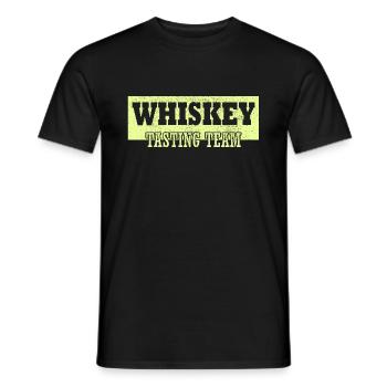 Équipe de dégustation de whisky Vintage Funny Drinking - T-shirt homme - noir - Devant - AI Model Male 178 light (178cm)