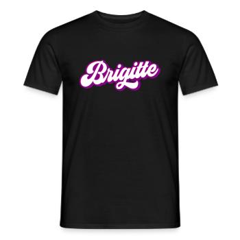 Brigitte | Couleurs changeantes - T-shirt homme - noir - Devant - AI Model Male 178 light (178cm)