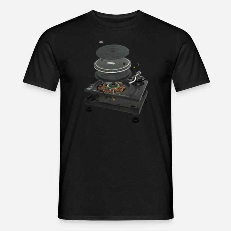 1210 MK2 DJ Turntable exploded - Männer T-Shirt - Schwarz