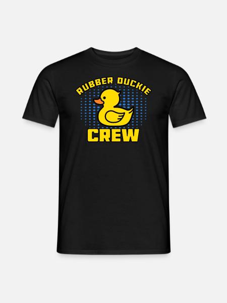 Rubber Duckie Crew Cute Duck - Men's T-Shirt - black