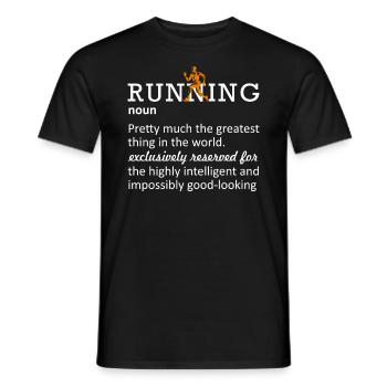Courir Funny Definition Marathoner 5k Marathon - T-shirt homme - noir - Devant - AI Model Male 178 light (178cm)
