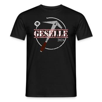 Dachdecker 2024 - Männer T-Shirt - Schwarz - Vorne - AI Model Male 178 light (178cm)