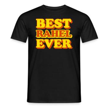 Rachel First Name Funny Gift - Men's T-Shirt - black - Front - AI Model Male 178 light (178cm)