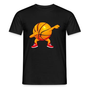 Tupfen Basketball Grafik Kinder Jungen Tupfen Tanz - Männer T-Shirt - Schwarz - Vorne - AI Model Male 178 light (178cm)