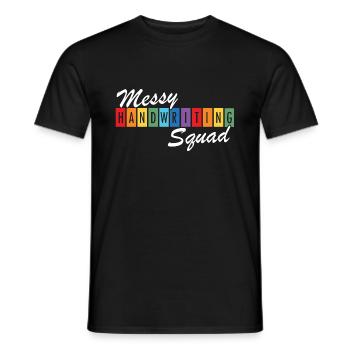 Sensibilisation à la dyslexie et enseignants dyslexiques - T-shirt homme - noir - Devant - AI Model Male 178 light (178cm)