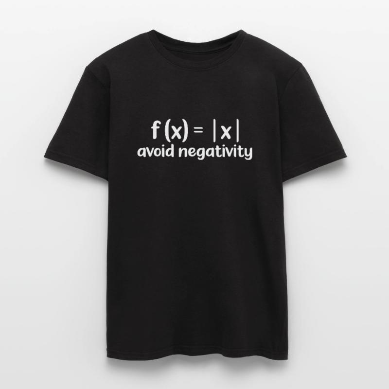 Avoid Negativity Math Equation Motivation Men's T-shirt