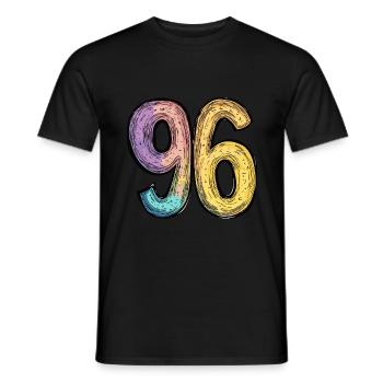 Bande dessinée à 96 numéros - T-shirt homme - noir - Devant - AI Model Male 178 light (178cm)
