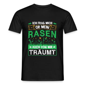 Rasen Gärtner Hobbygärtner Garten Blumen Wiese - Männer T-Shirt - Schwarz - Vorne - AI Model Male 178 light (178cm)