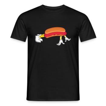 Hot Dog Bodybuilding Fitness Gym Gift - Men's T-Shirt - black - Front - AI Model Male 178 light (178cm)