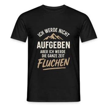 Je n’abandonnerai pas, mais je maudirai - T-shirt homme - noir - Devant - AI Model Male 178 light (178cm)