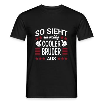 Cooler Bruder Style - Männer T-Shirt - Schwarz - Vorne - AI Model Male 178 light (178cm)