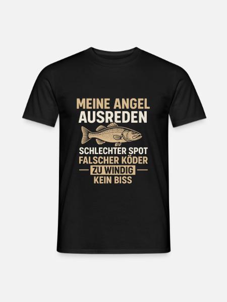 Angel Ausreden – Kein Biss, kein Problem - Männer T-Shirt - Schwarz