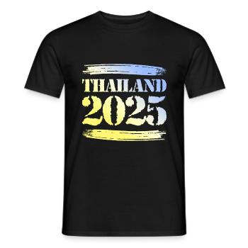 Thailand 2025 - Men's T-Shirt - black - Front - AI Model Male 178 light (178cm)