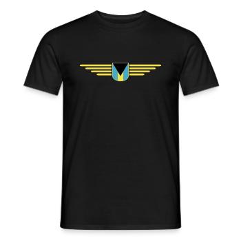Bahamas Fans: Tropisches Design - Männer T-Shirt - Schwarz - Vorne - AI Model Male 178 light (178cm)