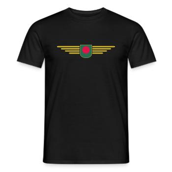 Bangladesh Design – Pride & Culture - Men's T-Shirt - black - Front - AI Model Male 178 light (178cm)
