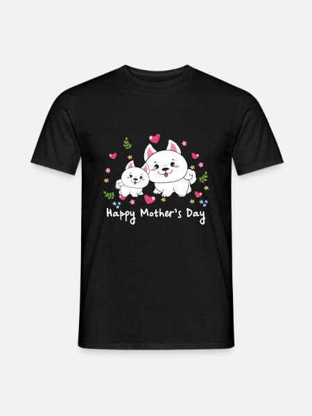 Animal Mom Dog for Mother s Day - Men's T-Shirt - black