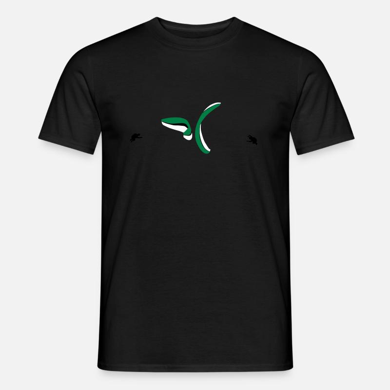 Gleitschirm Synchro Spirale - Männer T-Shirt - Schwarz