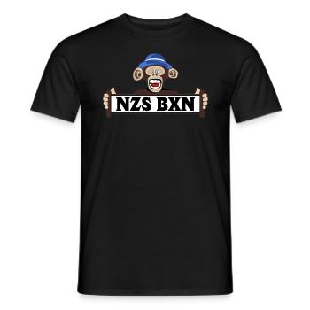 nzs bxn nazis boxen gegen rechts raus antifa links - Männer T-Shirt - Schwarz - Vorne - AI Model Male 178 light (178cm)