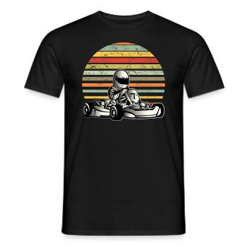Go Kart Racing Karting Design Hommes - T-shirt homme - noir - Devant - AI Model Male 178 light (178cm)