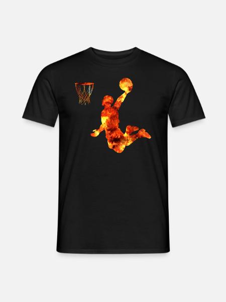 Basketball dunking gift basketball player - Men's T-Shirt - black