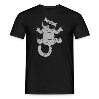Chat amoureux des chats chat maman cadeau drôle - T-shirt homme - noir - Devant - AI Model Male 178 light (178cm)