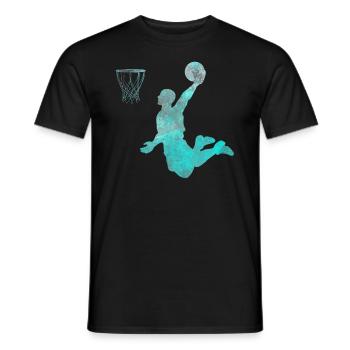 Basketball Dunking Geschenk Basketballspieler - Männer T-Shirt - Schwarz - Vorne - AI Model Male 178 light (178cm)