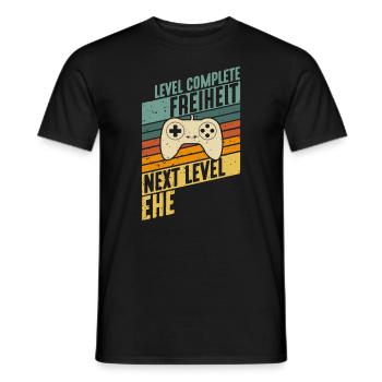 Lustiger Junggesellenabschied JGA Gamer Spruch - Männer T-Shirt - Schwarz - Vorne - AI Model Male 178 light (178cm)