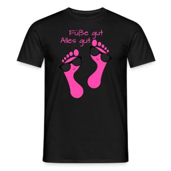 Fußpflege Pediküre Podologe Nagelstudio Geschenk - Männer T-Shirt - Schwarz - Vorne - AI Model Male 178 light (178cm)