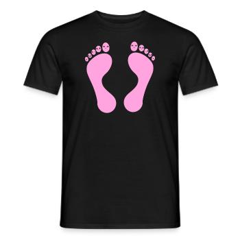 Foot care pedicure podiatrist nail salon gift - Men's T-Shirt - black - Front - AI Model Male 178 light (178cm)