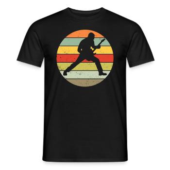 Guitare joueur cadeau rock guitare électrique - T-shirt homme - noir - Devant - AI Model Male 178 light (178cm)