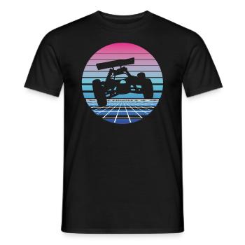RC Auto Car Modellauto Modellbau Vaporwave - Männer T-Shirt - Schwarz - Vorne - AI Model Male 178 light (178cm)