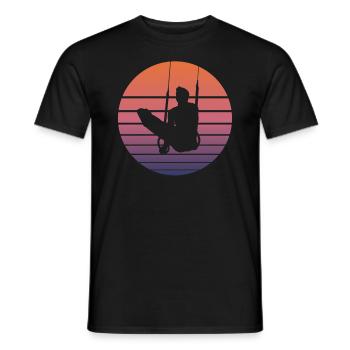 Ringeturnen Ringsport Retro Vintage Geschenk - Männer T-Shirt - Schwarz - Vorne - AI Model Male 178 light (178cm)