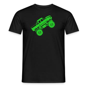 Monster Truck Monstertruck Pickup Van Geschenk - Männer T-Shirt - Schwarz - Vorne - AI Model Male 178 light (178cm)