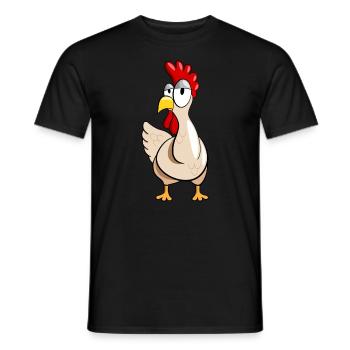Funny Chicken Gift Chicken Chicken Keeping - Men's T-Shirt - black - Front - AI Model Male 178 light (178cm)