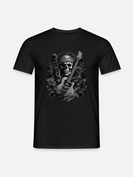 Skeleton guitarist - Men's T-Shirt - black
